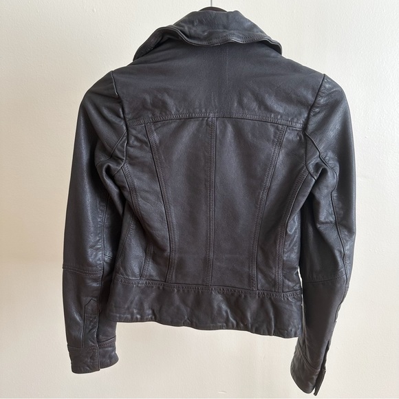 AllSaints Women's Belvedere Leather Biker Jacket - Picture 3 of 3